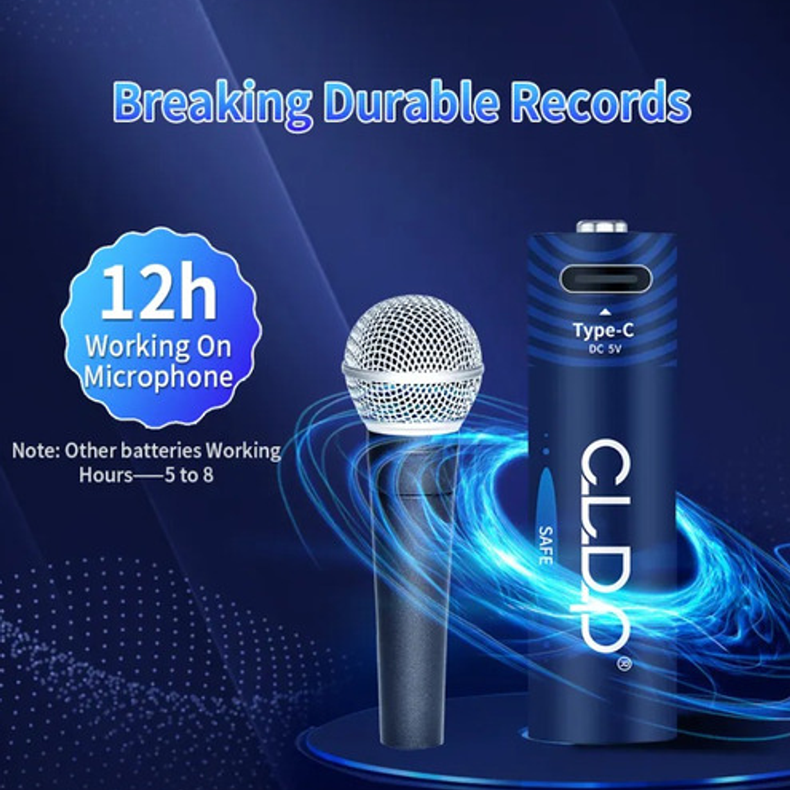 Pack 4 Pilas Únicas N-zinc Recargables Carga Directa +cable  12