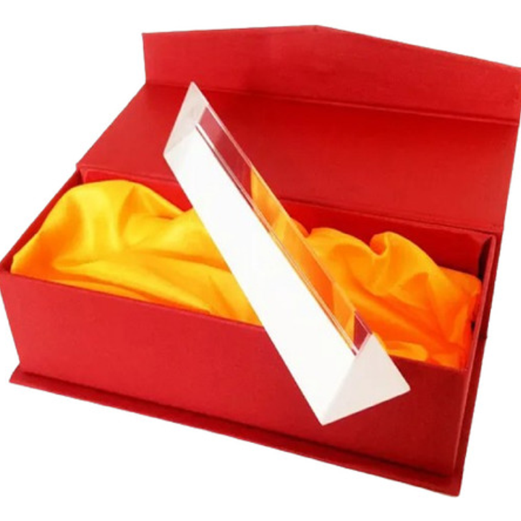 Cristal Arcoiris Refracción Luz Ciencia Prisma Xl 15cm Caja  1