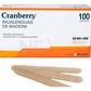Bajalengua De Madera No Estéril Desechable Cranberry 100 Uds - Miniatura 1