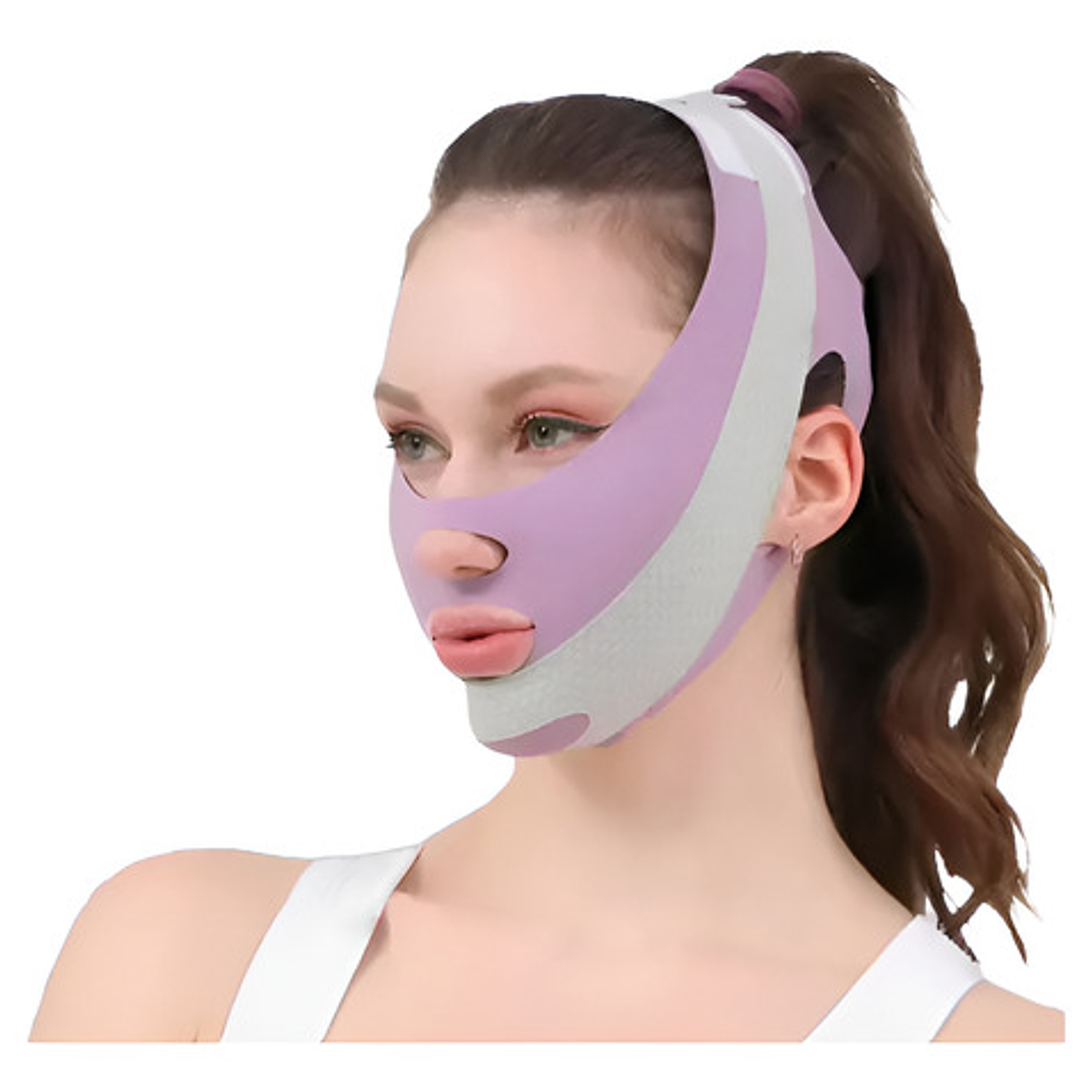 Mentonera Faja Facial Premium Doble Tela Comodidad Completa 1