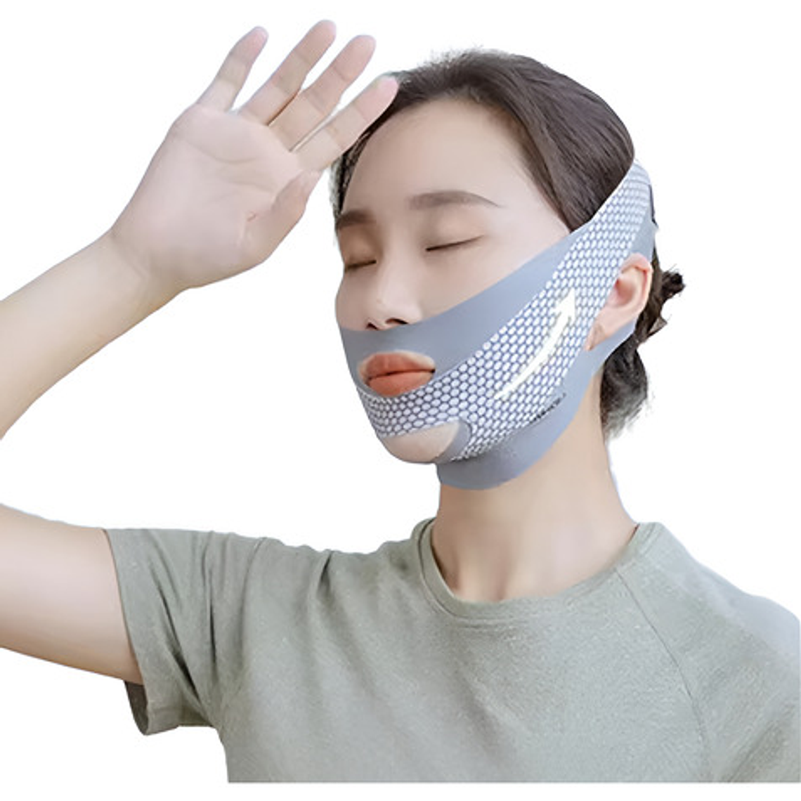 Mentonera Faja Facial Premium Doble Tela Comodidad Completa 5