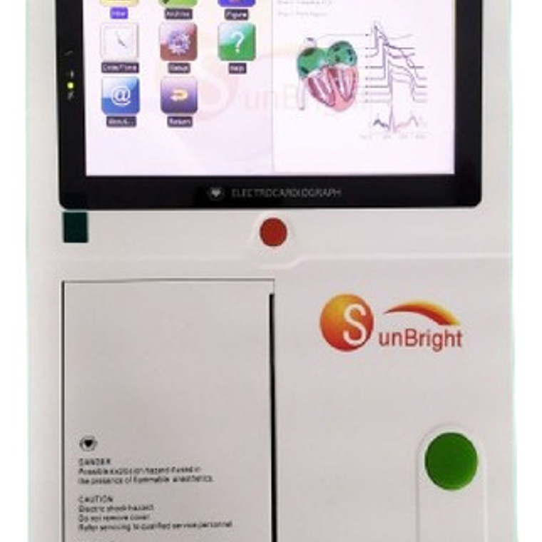 Electrocardiógrafo Profesional 6 Canales Táctil Color 12 Der 1