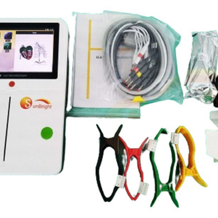 Electrocardiógrafo Profesional 6 Canales Táctil Color 12 Der 3