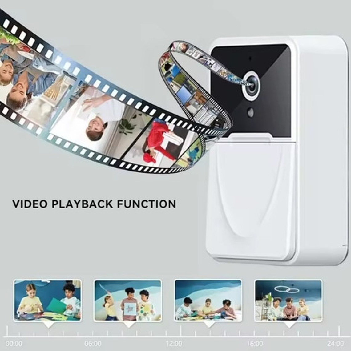 Timbre Cámara Wifi Hd Tuya Seguridad Video Inalámbric 3