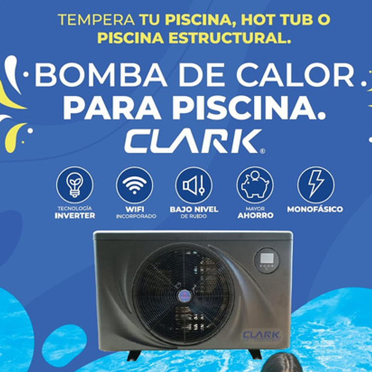 Bomba De Calor Clark Para Piscinas Y Tinajas Hasta 40m3 2