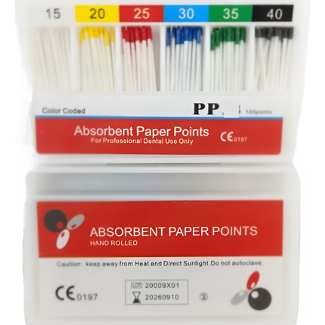 Conos De Papel Absorbente Para Endodoncia 0.2 Taper 15 Al 40 1