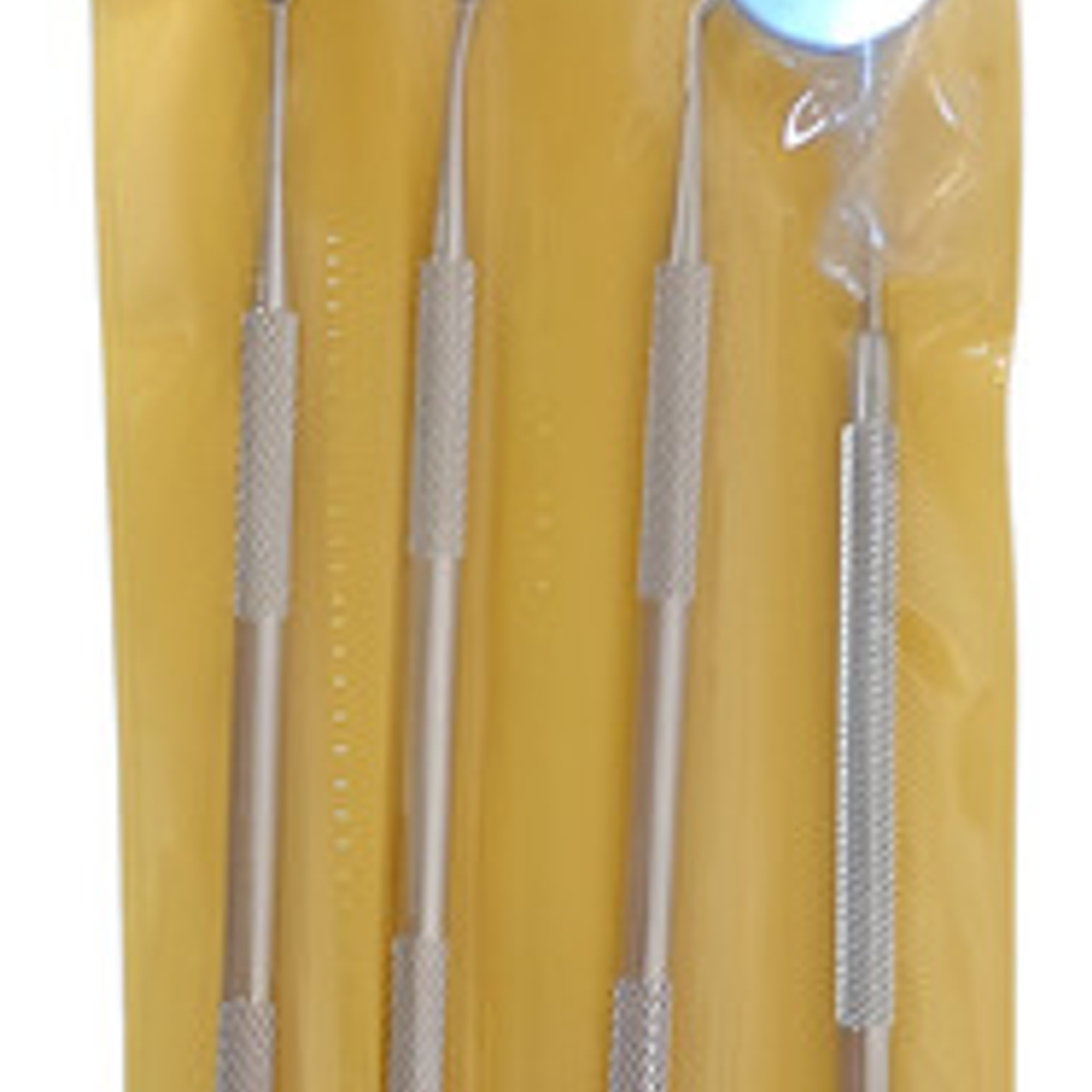 Kit Examen Dental 4 Piezas Espejo Pinza Y Sonda Odontología 1