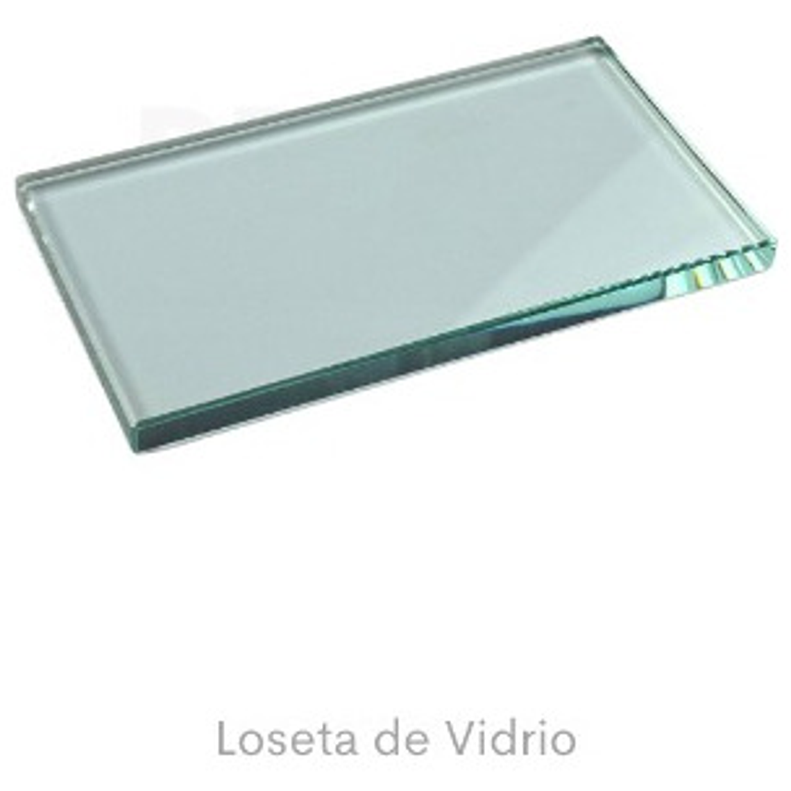 Loseta De Vidrio Bordes Redondeados Uso Dental Unidad 6