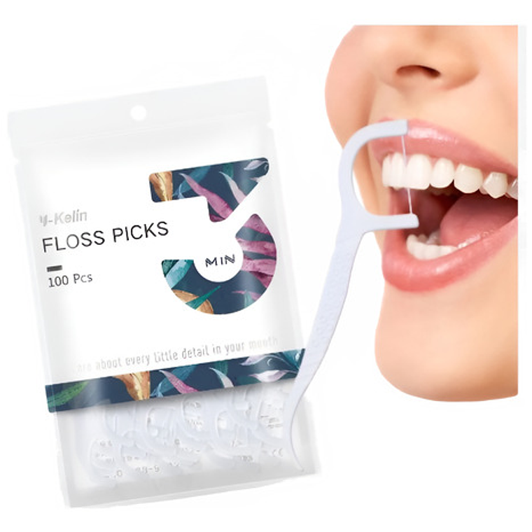 Aplicador Interdental Floss Pick Hilo Dental Y-lin Pack 100u 1