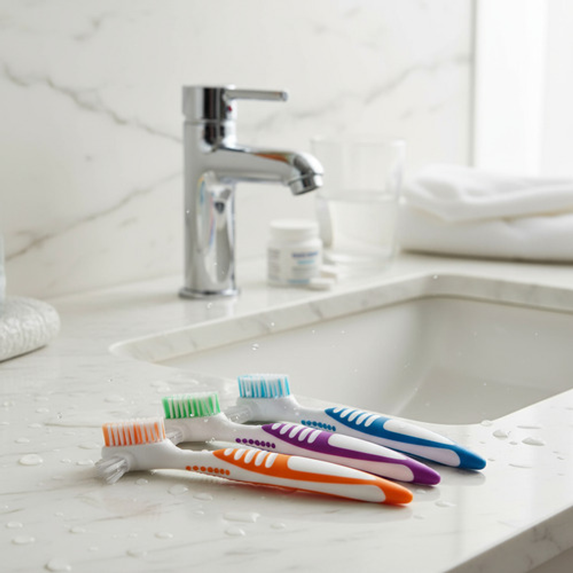 Cepillo Para Prótesis Dental Calidad Pacard Doble 2