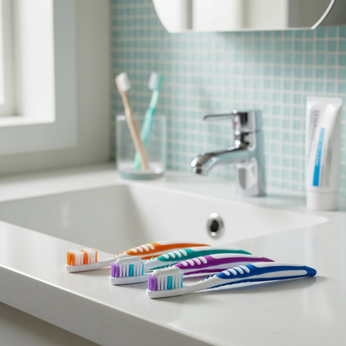 Pack 10 Cepillos Para Prótesis Dental Calidad Pacard Doble 3