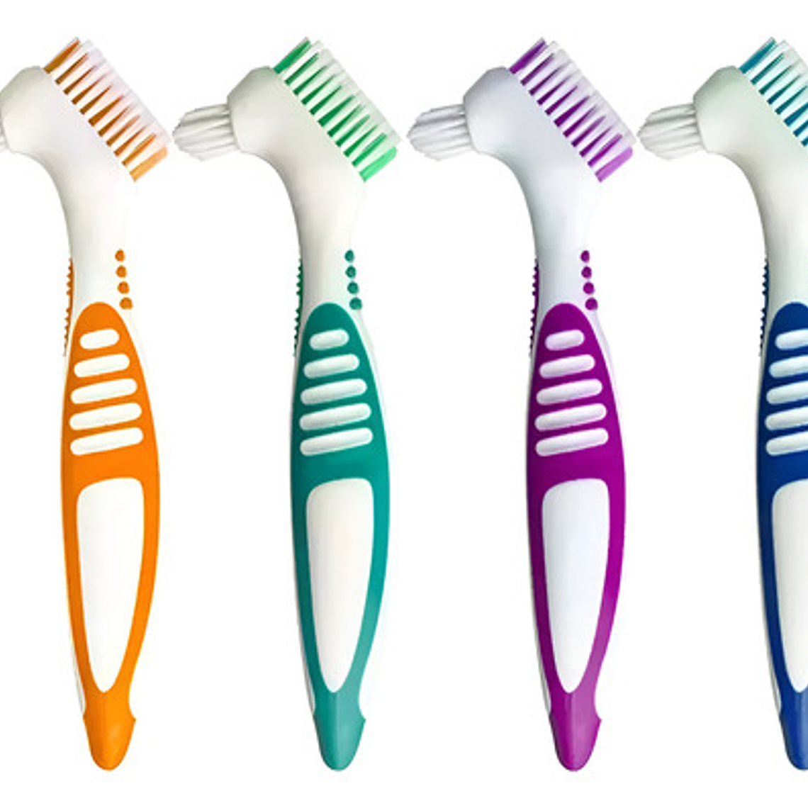 Pack 10 Cepillos Para Prótesis Dental Calidad Pacard Doble 7