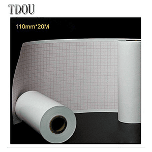 Rollo De Papel Térmico Tdou De 110 Mm X 20 M Para Máquina De Ecg De 3/6 Canales, Papel Aislante Ecg600g
