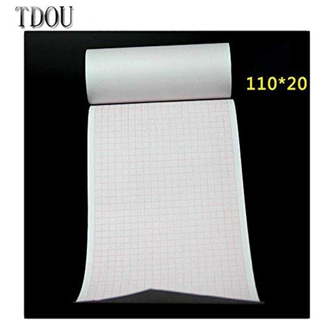 Rollo De Papel Térmico Tdou De 110 Mm X 20 M Para Máquina De Ecg De 3/6 Canales, Papel Aislante Ecg600g 3