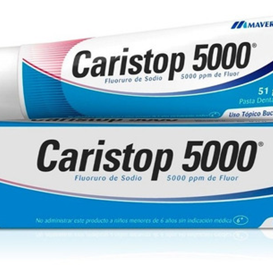 2 Pastas Dentales Caristop 5000 Con Alto Contenido De Flúor 2