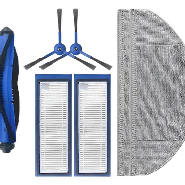 Kit Xl Eufy L70 Full Paños Filtros Cepillos Aspiradora Robot 1