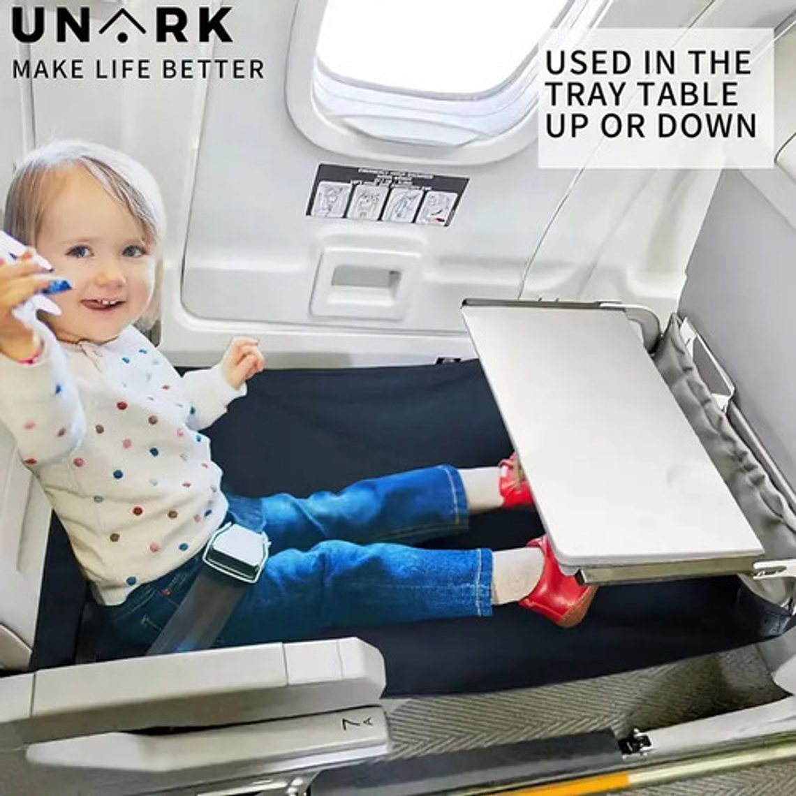 Cama Portable Avión Para Niños Y Bebés Hamaca Comodidad 49