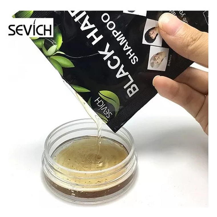 Shampoo Tinte Natural Original Sevich Canas 10 Sobres 15ml 3