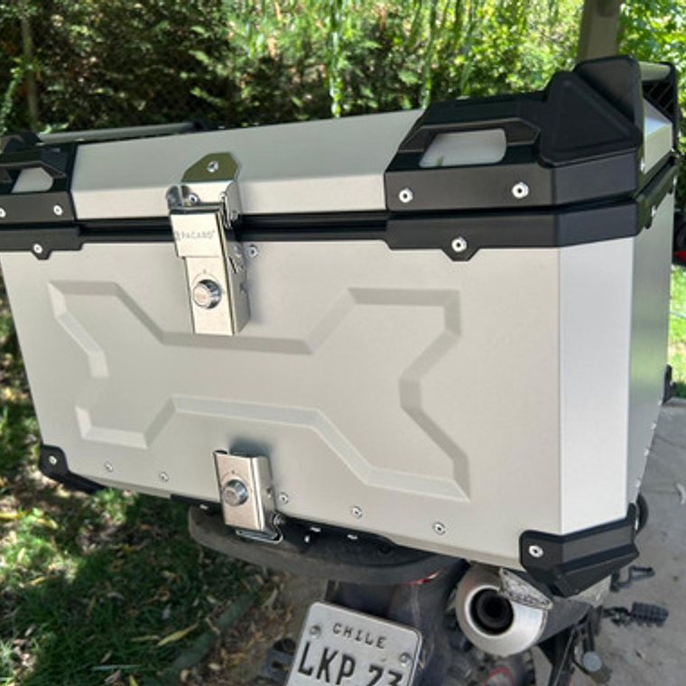 Maleta Top Case Aluminio Moto 55 L, Black X-series Calidad 14