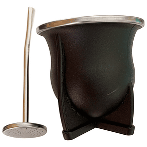 Mate Nativo Imperial Único Modelo C/ Bombilla Especial Ancha