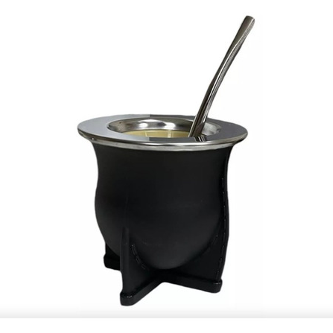 Mate Nativo Imperial Único Modelo C/ Bombilla Especial Ancha 4