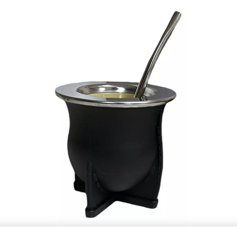 Mate Nativo Imperial Único Modelo C/ Bombilla Especial Ancha 4