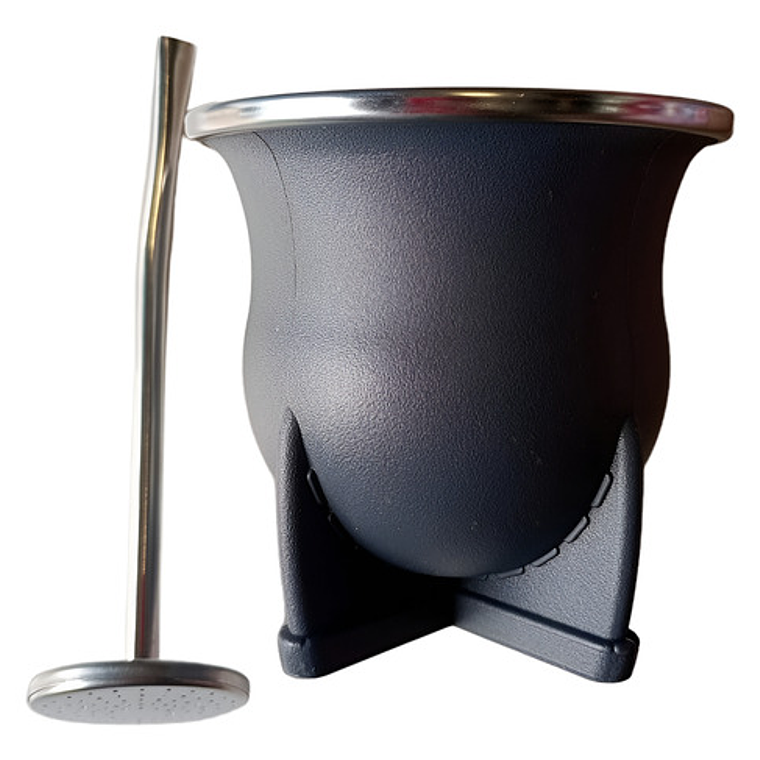 Mate Nativo Imperial Único Modelo C/ Bombilla Especial Ancha 10