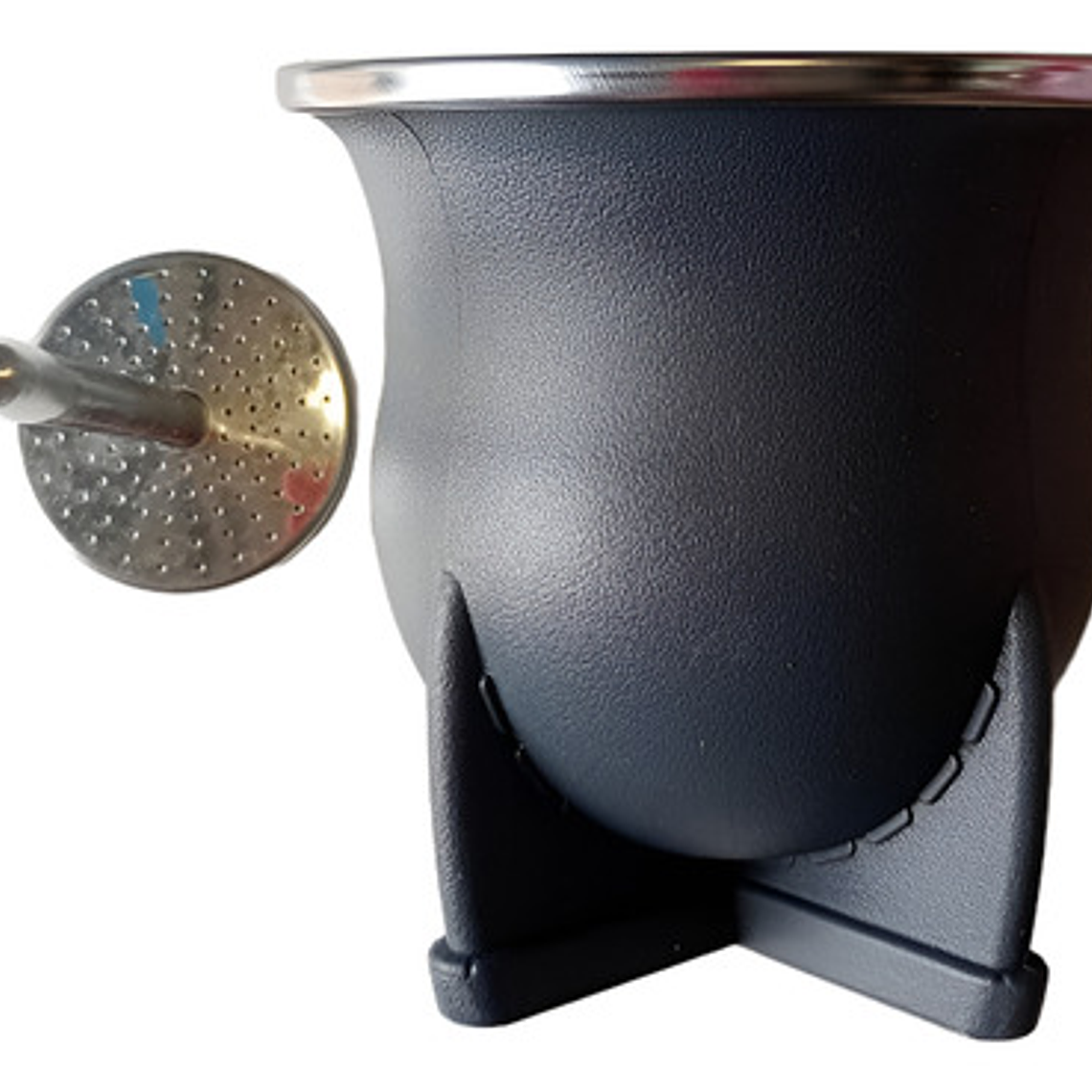 Mate Nativo Imperial Único Modelo C/ Bombilla Especial Ancha 11