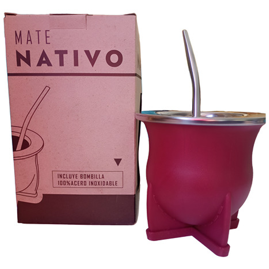 Mate Nativo Imperial Único Modelo C/ Bombilla Especial Ancha 15