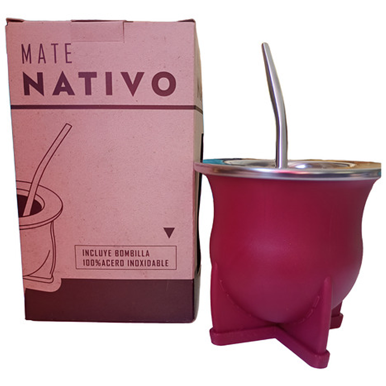 Mate Nativo Imperial Único Modelo C/ Bombilla Especial Ancha 15