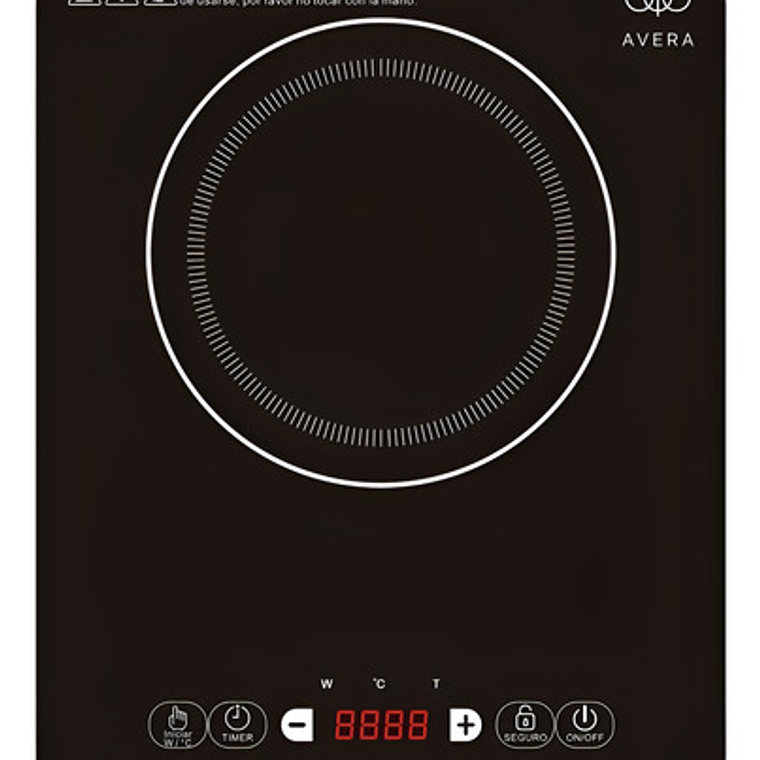 Encimera Eléctrica Avera Inducción Piv1 Negra 220v Portátil 1