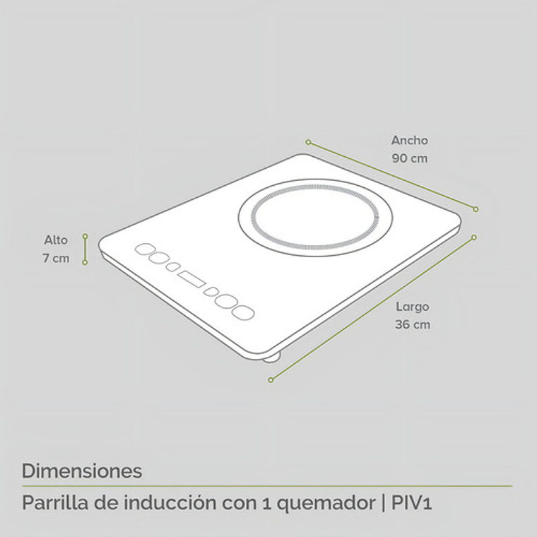 Encimera Eléctrica Avera Inducción Piv1 Negra 220v Portátil 8