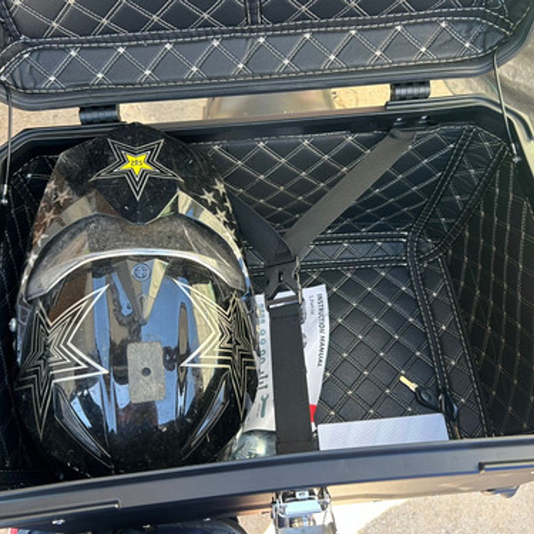 Maleta Top Case Aluminio Moto 65l Xxl Calidad 2 Cascos! 5