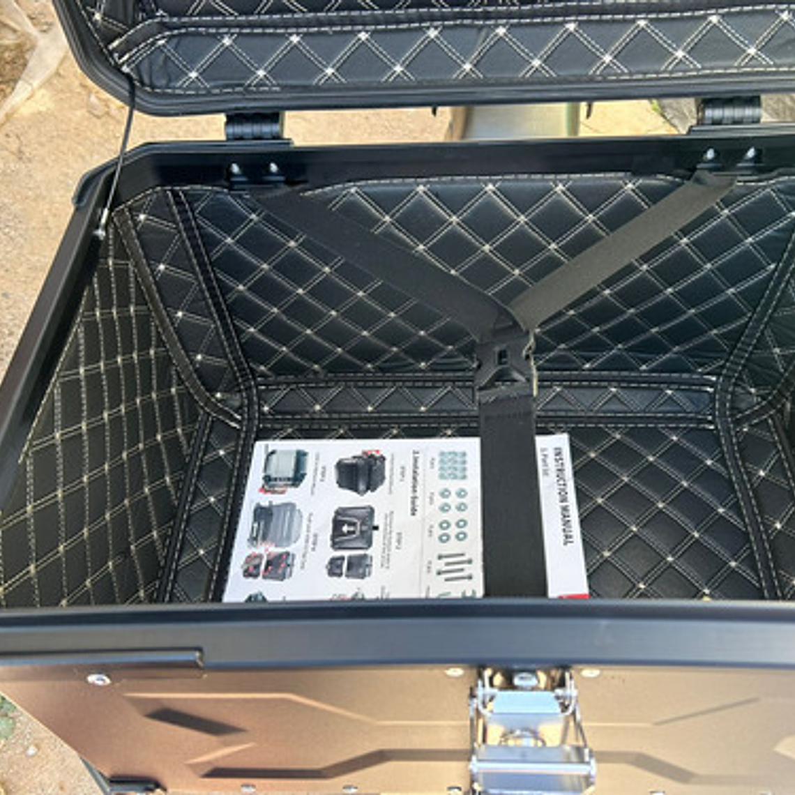 Maleta Top Case Aluminio Moto 65l Xxl Calidad 2 Cascos! 8