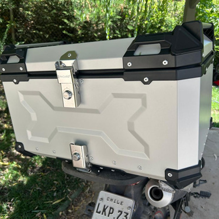 Maleta Top Case Aluminio Moto 65l Xxl Calidad 2 Cascos! 11