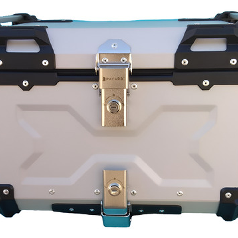 Maleta Top Case Aluminio Moto 65l Xxl Calidad 2 Cascos! 12