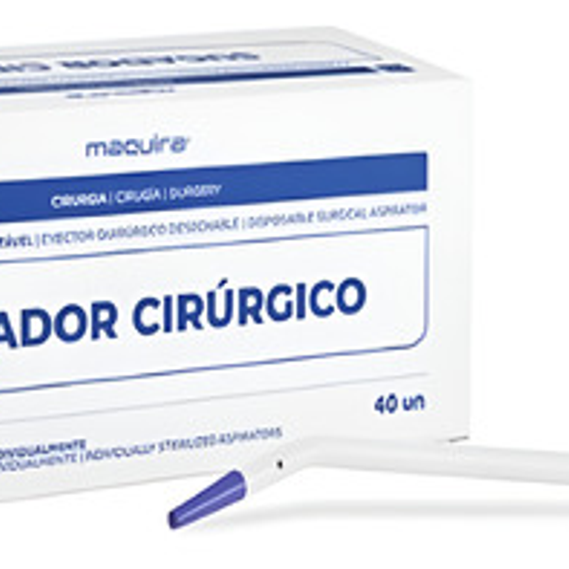 Eyector Quirúrgico Desechable Esterilizado 40 Piezas Maquira 1