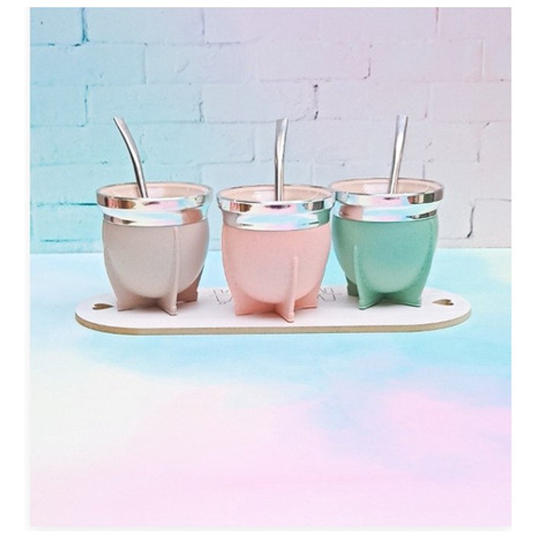 Mate Marca Raíces Térmico Pack Con Bombilla Y Caja Calidad 3