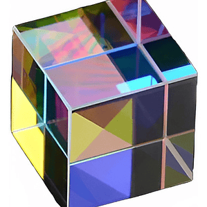Cubo Xl Arcoiris Refracción Luz Ciencia Prisma 50x50mm