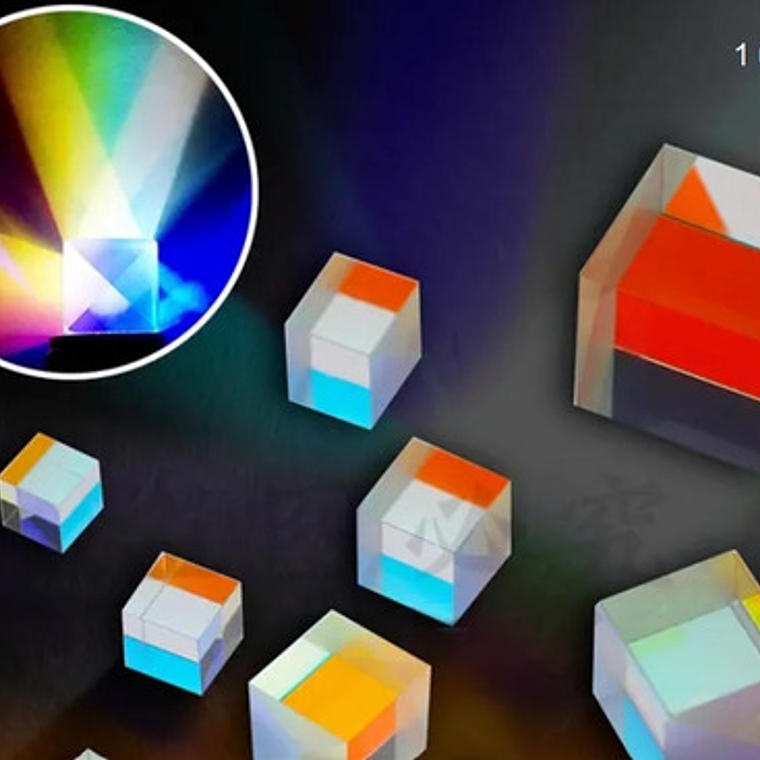 Cubo Xl Arcoiris Refracción Luz Ciencia Prisma 50x50mm 2