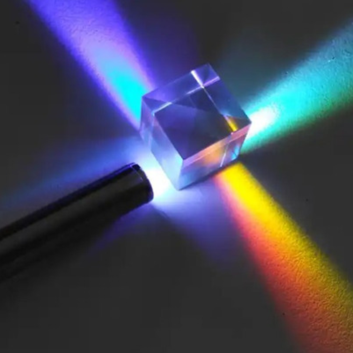 Cubo Xl Arcoiris Refracción Luz Ciencia Prisma 50x50mm 3