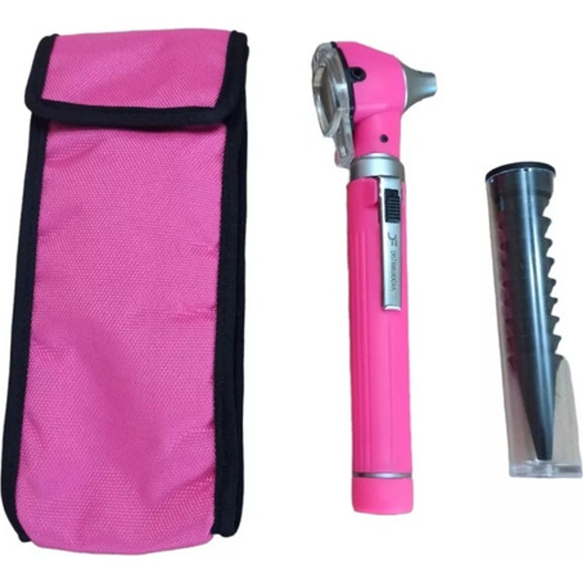 Otoscopio Led Optica +10 Conos Medico Reflejo Examen Colores 12