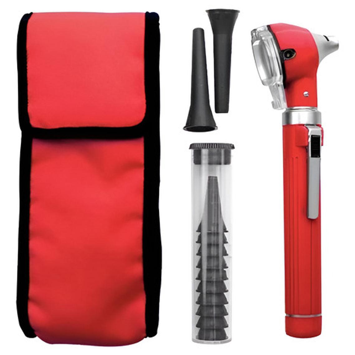 Otoscopio Led Optica +10 Conos Medico Reflejo Examen Colores 15