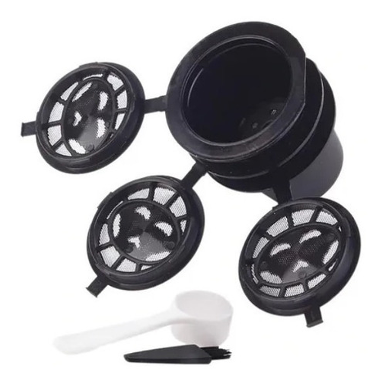 3x Capsula Café Reutilizables Recargables Nespresso + Regalo 3
