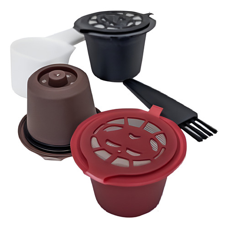 3x Capsula Café Reutilizables Recargables Nespresso + Regalo 15