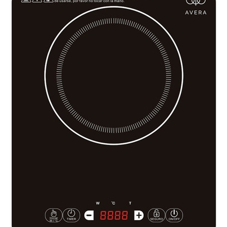 Encimera Con Alimentación Eléctrica - Avera Piv1 Color Negro - 1 Hornalla 1