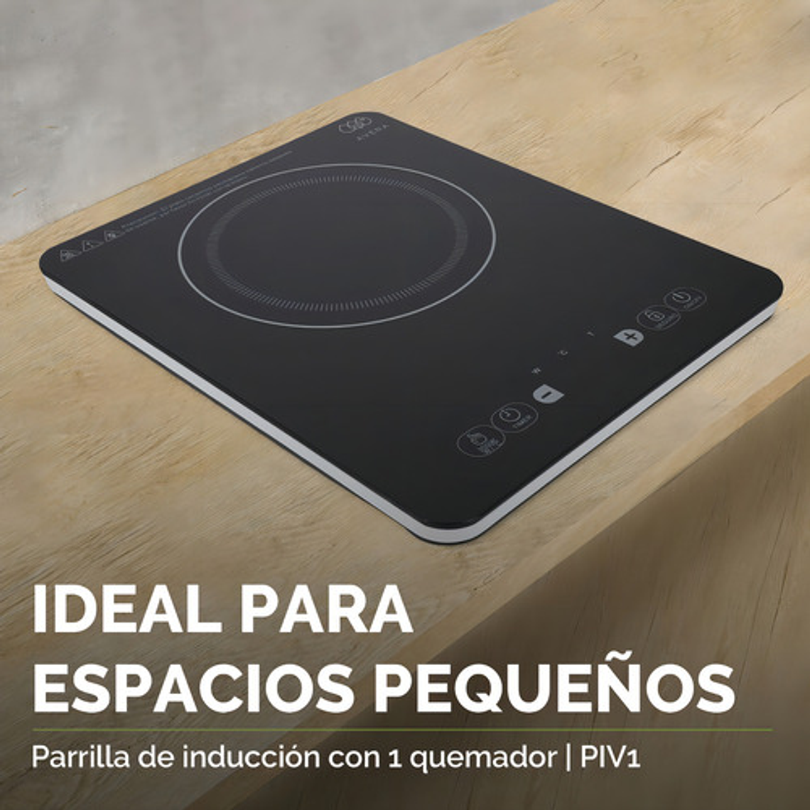 Encimera Con Alimentación Eléctrica - Avera Piv1 Color Negro - 1 Hornalla 10