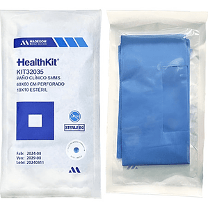 Paño De Campo Estéril Perforado 5u (60x60) Madegom Unidad