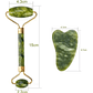 Rodillo Facial Roller Jade Doble + Piedra Gua Sha Santiago - Miniatura 6