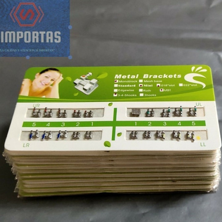 Brackets Mini Roth 0.22 Hook 3-4-5 Calidad Santiago 5